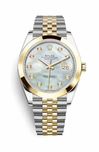 Rolex Datejust 41 Rolesor Yellow Smooth / Jubilee / MOP 126303-0018 — фото часов Rolex Datejust 41 Rolesor Yellow Smooth / Jubilee / MOP 126303-0018 — фото часов