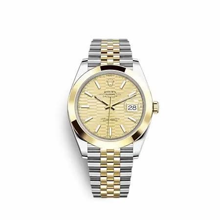 Rolex Datejust 41 Rolesor Yellow - Smooth / Jubilee / Champagne - Fluted 126303-0022 — фото часов Rolex Datejust 41 Rolesor Yellow - Smooth / Jubilee / Champagne - Fluted 126303-0022 — фото часов