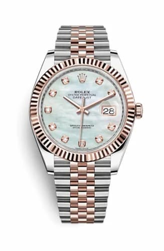 Rolex Datejust 41 Rolesor Everose Fluted / Jubilee / MOP 126331-0014 — фото часов Rolex Datejust 41 Rolesor Everose Fluted / Jubilee / MOP 126331-0014 — фото часов
