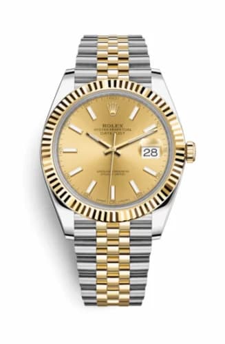 Rolex Datejust 41 Rolesor Yellow Fluted / Jubilee / Champagne 126333-0010 — фото часов Rolex Datejust 41 Rolesor Yellow Fluted / Jubilee / Champagne 126333-0010 — фото часов