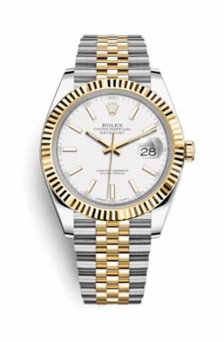 Rolex Datejust 41 Rolesor Yellow Fluted / Jubilee / White 126333-0016 — фото часов Rolex Datejust 41 Rolesor Yellow Fluted / Jubilee / White 126333-0016 — фото часов