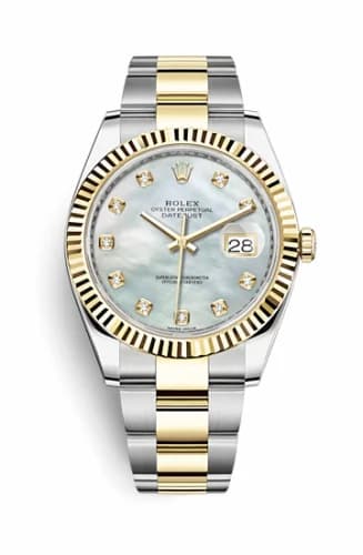 Rolex Datejust 41 Rolesor Yellow Fluted / Oyster / MOP - Diamond 126333-0017 — фото часов Rolex Datejust 41 Rolesor Yellow Fluted / Oyster / MOP - Diamond 126333-0017 — фото часов