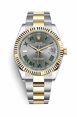 Rolex Datejust 41 Rolesor Yellow Fluted / Oyster / Slate - Roman 126333-0019 — фото часов Rolex Datejust 41 Rolesor Yellow Fluted / Oyster / Slate - Roman 126333-0019 — фото часов