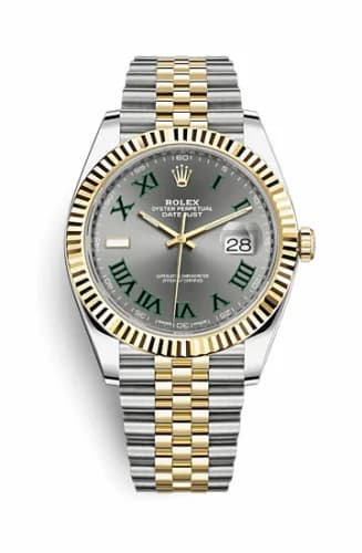 Rolex Datejust 41 Rolesor Yellow Fluted / Jubilee / Slate - Roman 126333-0020 — фото часов Rolex Datejust 41 Rolesor Yellow Fluted / Jubilee / Slate - Roman 126333-0020 — фото часов