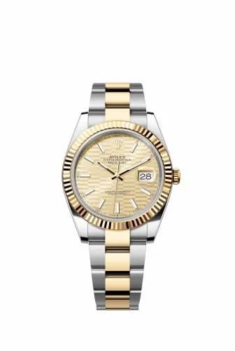 Rolex Datejust 41 Rolesor Yellow Fluted / Oyster / Champagne - Fluted 126333-0021