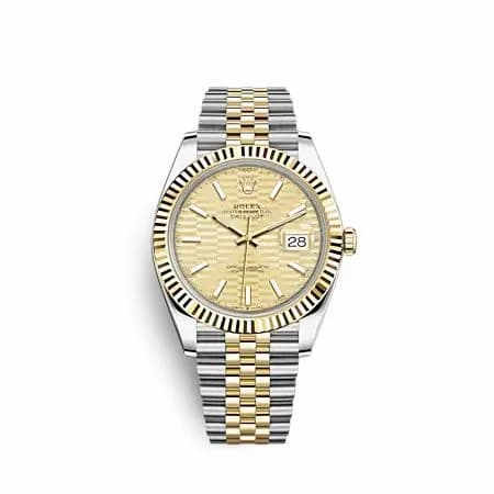 Rolex Datejust 41 Rolesor Yellow - Fluted / Jubilee / Champagne - Fluted 126333-0022 — фото часов Rolex Datejust 41 Rolesor Yellow - Fluted / Jubilee / Champagne - Fluted 126333-0022 — фото часов
