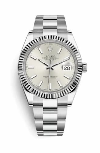 Rolex Datejust 41 Stainless Steel Fluted / Oyster / Silver 126334-0003 — фото часов Rolex Datejust 41 Stainless Steel Fluted / Oyster / Silver 126334-0003 — фото часов