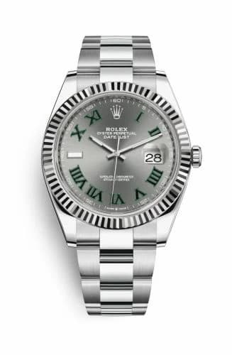 Rolex Datejust 41 Stainless Steel Fluted / Slate - Roman / Oyster 126334-0021 — фото часов Rolex Datejust 41 Stainless Steel Fluted / Slate - Roman / Oyster 126334-0021 — фото часов