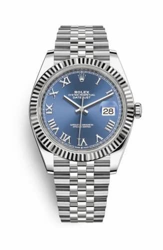 Rolex Datejust 41 Stainless Steel Fluted / Blue - Roman / Jubilee 126334-0026 — фото часов Rolex Datejust 41 Stainless Steel Fluted / Blue - Roman / Jubilee 126334-0026 — фото часов