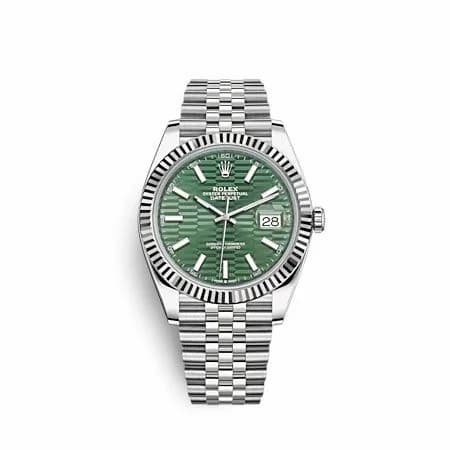 Rolex Datejust 41 Stainless Steel - Fluted / Green - Fluted / Jubilee 126334-0030 — фото часов Rolex Datejust 41 Stainless Steel - Fluted / Green - Fluted / Jubilee 126334-0030 — фото часов