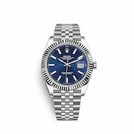 Rolex Datejust 41 Stainless Steel - Fluted / Blue - Fluted / Jubilee 126334-0032 — фото часов Rolex Datejust 41 Stainless Steel - Fluted / Blue - Fluted / Jubilee 126334-0032 — фото часов