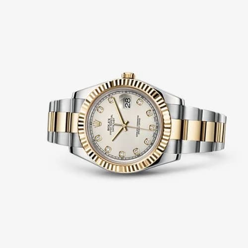 Rolex Datejust II Rolesor Ivory Diamonds 116333-0008
