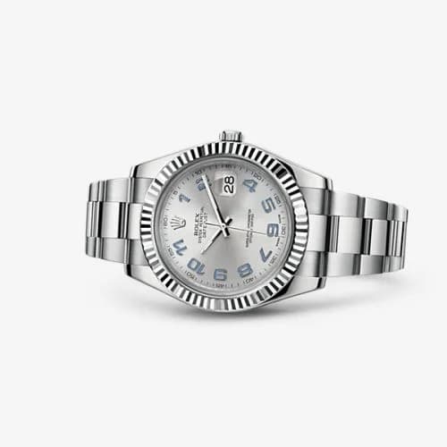 Rolex Datejust II Fluted Rhodium 116334-0001 — фото часов Rolex Datejust II Fluted Rhodium 116334-0001 — фото часов