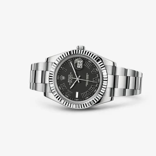 Rolex Datejust II Fluted Black Roman 116334-0002 — фото часов Rolex Datejust II Fluted Black Roman 116334-0002 — фото часов