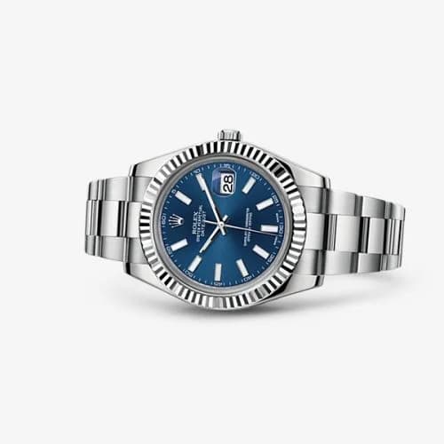 Rolex Datejust II Fluted Blue 116334-0005