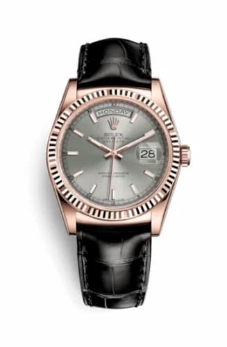 Rolex Day-Date 36 Everose / Strap / Rhodium 118135-0005 — фото часов Rolex Day-Date 36 Everose / Strap / Rhodium 118135-0005 — фото часов