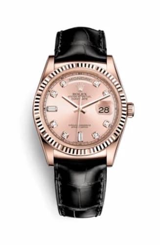 Rolex Day-Date 36 Everose / Strap / Pink Diamond 118135-0065 — фото часов Rolex Day-Date 36 Everose / Strap / Pink Diamond 118135-0065 — фото часов