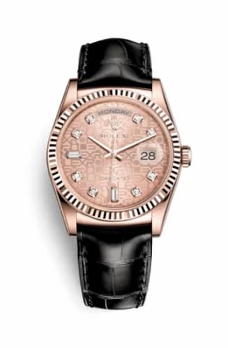 Rolex Day-Date 36 Everose / Strap / Pink Computer 118135-0066 — фото часов Rolex Day-Date 36 Everose / Strap / Pink Computer 118135-0066 — фото часов