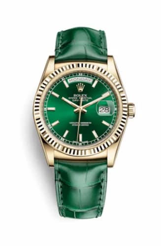 Rolex Day-Date 36 Yellow Gold / Strap / Green 118138-0003 — фото часов Rolex Day-Date 36 Yellow Gold / Strap / Green 118138-0003 — фото часов