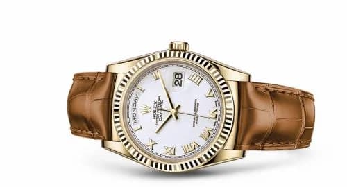 Rolex Day-Date 36 Yellow Gold / Strap / White Roman 118138-0117 — фото часов Rolex Day-Date 36 Yellow Gold / Strap / White Roman 118138-0117 — фото часов