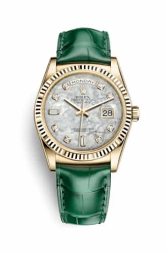 Rolex Day-Date 36 Yellow Gold / Strap / MOP Diamonds 118138-0143. — фото часов Rolex Day-Date 36 Yellow Gold / Strap / MOP Diamonds 118138-0143. — фото часов
