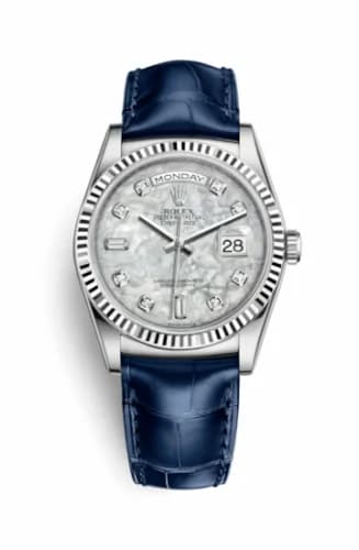 Rolex Day-Date 36 White Gold / Strap / MOP 118139-0090 — фото часов Rolex Day-Date 36 White Gold / Strap / MOP 118139-0090 — фото часов