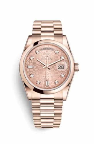 Rolex Day-Date 36 Everose Domed / President / Pink Computer 118205f-0004 — фото часов Rolex Day-Date 36 Everose Domed / President / Pink Computer 118205f-0004 — фото часов