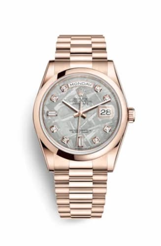 Rolex Day-Date 36 Everose Domed / President / Meteorite 118205f-0020 — фото часов Rolex Day-Date 36 Everose Domed / President / Meteorite 118205f-0020 — фото часов