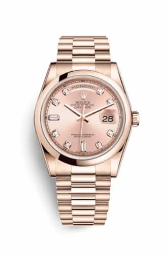 Rolex Day-Date 36 Everose Domed / President / Pink Diamond 118205f-0023 — фото часов Rolex Day-Date 36 Everose Domed / President / Pink Diamond 118205f-0023 — фото часов