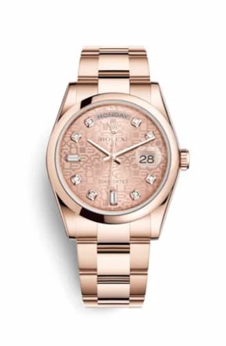 Rolex Day-Date 36 Everose Domed / Oyster / Pink Computer 118205f-0062 — фото часов Rolex Day-Date 36 Everose Domed / Oyster / Pink Computer 118205f-0062 — фото часов