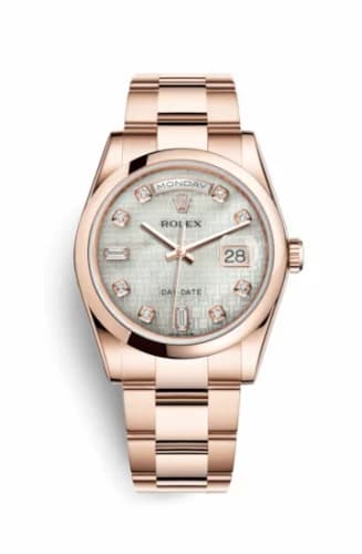 Rolex Day-Date 36 Everose Domed / Oyster / Oxford MOP 118205f-0115 — фото часов Rolex Day-Date 36 Everose Domed / Oyster / Oxford MOP 118205f-0115 — фото часов