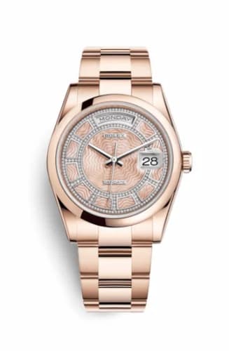Rolex Day-Date 36 Everose Domed / President / Pink MOP Carousel 118205f-0116 — фото часов Rolex Day-Date 36 Everose Domed / President / Pink MOP Carousel 118205f-0116 — фото часов