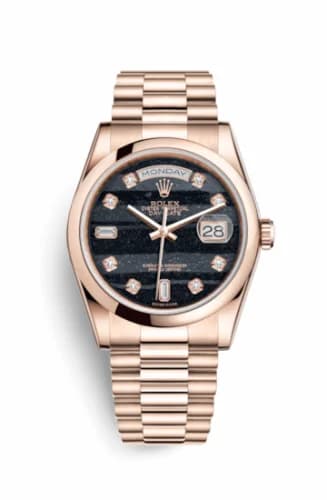 Rolex Day-Date 36 Everose Domed / President / Ferrite 118205f-0117 — фото часов Rolex Day-Date 36 Everose Domed / President / Ferrite 118205f-0117 — фото часов