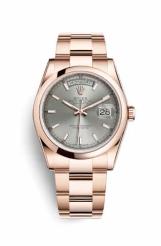 Rolex Day-Date 36 Everose Domed / Oyster / Rhodium 118205f-0126 — фото часов Rolex Day-Date 36 Everose Domed / Oyster / Rhodium 118205f-0126 — фото часов
