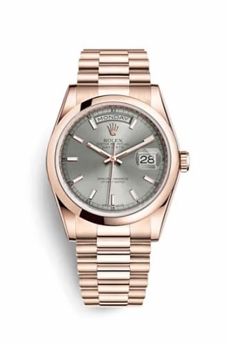 Rolex Day-Date 36 Everose Domed / President / Rhodium 118205f-0137 — фото часов Rolex Day-Date 36 Everose Domed / President / Rhodium 118205f-0137 — фото часов