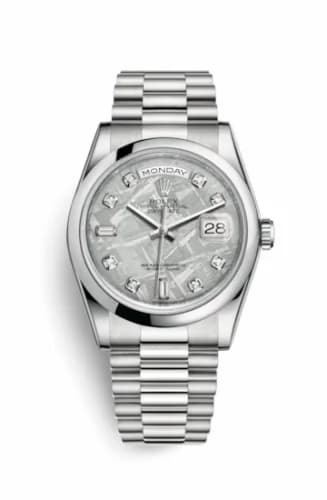 Rolex Day-Date 36 Platinum Domed / President / Meteorite 118206-0120 — фото часов Rolex Day-Date 36 Platinum Domed / President / Meteorite 118206-0120 — фото часов