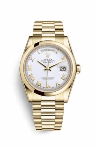 Rolex Day-Date 36 Yellow Gold Domed / President / White Roman 118208-0072 — фото часов Rolex Day-Date 36 Yellow Gold Domed / President / White Roman 118208-0072 — фото часов