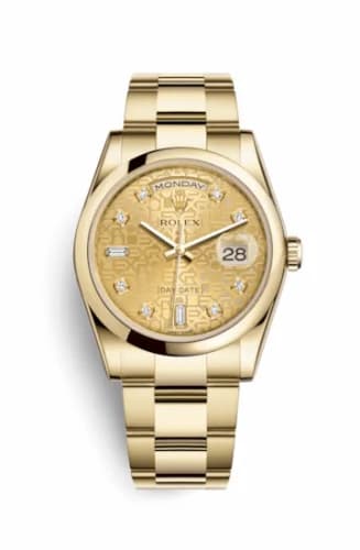 Rolex Day-Date 36 Yellow Gold Domed / Oyster / Champagne Computer 118208-0083 — фото часов Rolex Day-Date 36 Yellow Gold Domed / Oyster / Champagne Computer 118208-0083 — фото часов
