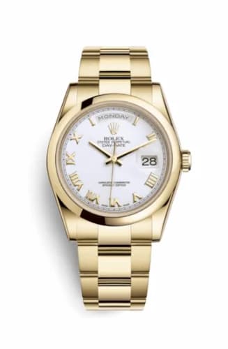 Rolex Day-Date 36 Yellow Gold Domed / Oyster / White Roman 118208-0087 — фото часов Rolex Day-Date 36 Yellow Gold Domed / Oyster / White Roman 118208-0087 — фото часов