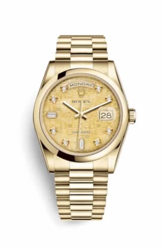 Rolex Day-Date 36 Yellow Gold Domed / President / Champagne MOP Computer 118208-0109 — фото часов Rolex Day-Date 36 Yellow Gold Domed / President / Champagne MOP Computer 118208-0109 — фото часов