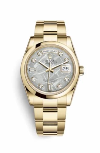 Rolex Day-Date 36 Yellow Gold Domed / Oyster / Meteorite 118208-0134 — фото часов Rolex Day-Date 36 Yellow Gold Domed / Oyster / Meteorite 118208-0134 — фото часов
