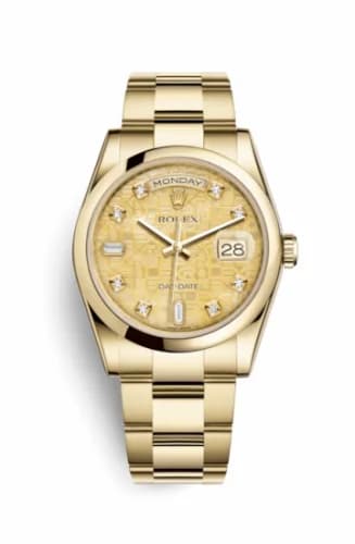 Rolex Day-Date 36 Yellow Gold Domed / Oyster / Champagne MOP Computer 118208-0138 — фото часов Rolex Day-Date 36 Yellow Gold Domed / Oyster / Champagne MOP Computer 118208-0138 — фото часов
