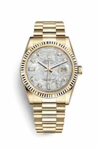 Rolex Day-Date 36 Yellow Gold Fluted / President / MOP 118238-0115 — фото часов Rolex Day-Date 36 Yellow Gold Fluted / President / MOP 118238-0115 — фото часов