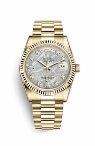 Rolex Day-Date 36 Yellow Gold Fluted / President / Meteorite 118238-0119 — фото часов Rolex Day-Date 36 Yellow Gold Fluted / President / Meteorite 118238-0119 — фото часов