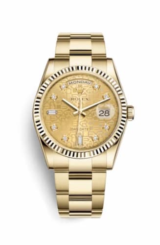 Rolex Day-Date 36 Yellow Gold Fluted / Oyster / Champagne Computer 118238-0200 — фото часов Rolex Day-Date 36 Yellow Gold Fluted / Oyster / Champagne Computer 118238-0200 — фото часов