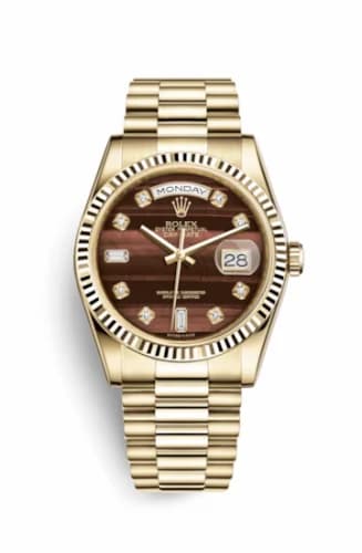 Rolex Day-Date 36 Yellow Gold Fluted / President / Bull's Eye 118238-0409 — фото часов Rolex Day-Date 36 Yellow Gold Fluted / President / Bull's Eye 118238-0409 — фото часов