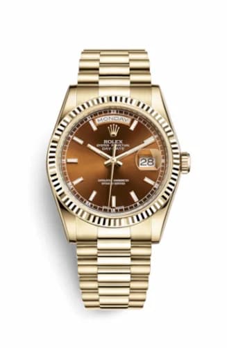 Rolex Day-Date 36 Yellow Gold Fluted / President / Coagnac 118238-0418 — фото часов Rolex Day-Date 36 Yellow Gold Fluted / President / Coagnac 118238-0418 — фото часов