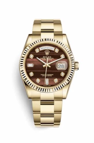 Rolex Day-Date 36 Yellow Gold Fluted / Oyster / Bull's Eye 118238-0420 — фото часов Rolex Day-Date 36 Yellow Gold Fluted / Oyster / Bull's Eye 118238-0420 — фото часов