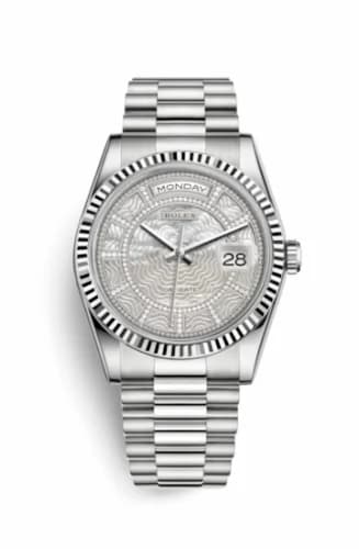 Rolex Day-Date 36 White Gold / President / MOP Carousel 118239-0278 — фото часов Rolex Day-Date 36 White Gold / President / MOP Carousel 118239-0278 — фото часов
