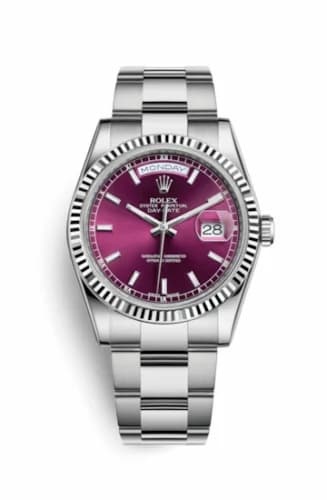 Rolex Day-Date 36 White Gold / Oyster / Cherry 118239-0304 — фото часов Rolex Day-Date 36 White Gold / Oyster / Cherry 118239-0304 — фото часов